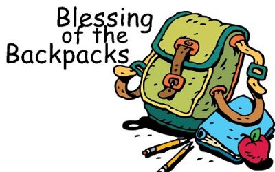 School Backpack Blessing
