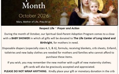 October is Respect Life Month