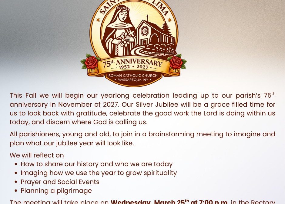 Parish 75th Jubilee Meeting