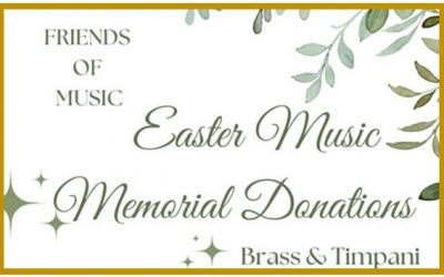 Easter Music Donations